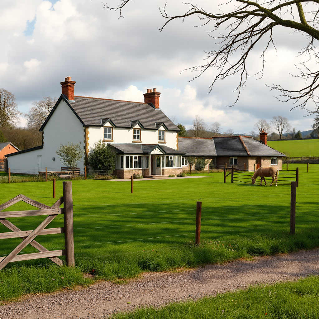 Spacious four-bed family home with 1.5-acre paddock listed at £680k